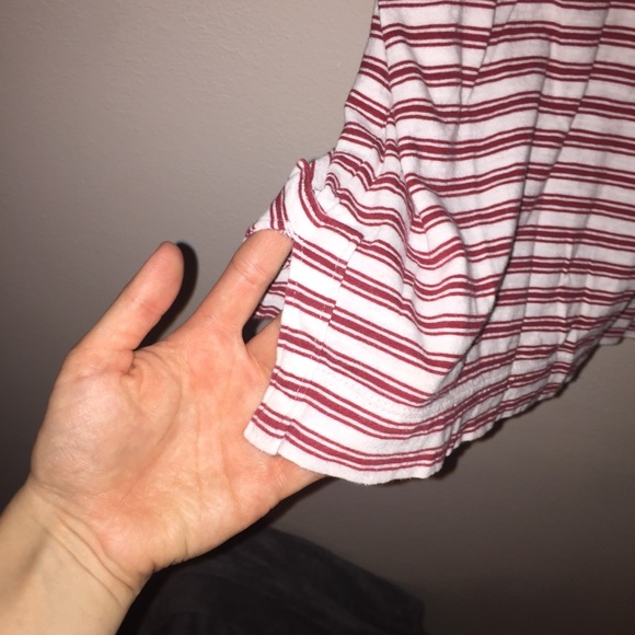 Loft Boxy Striped Tie Top - Picture 5 of 5